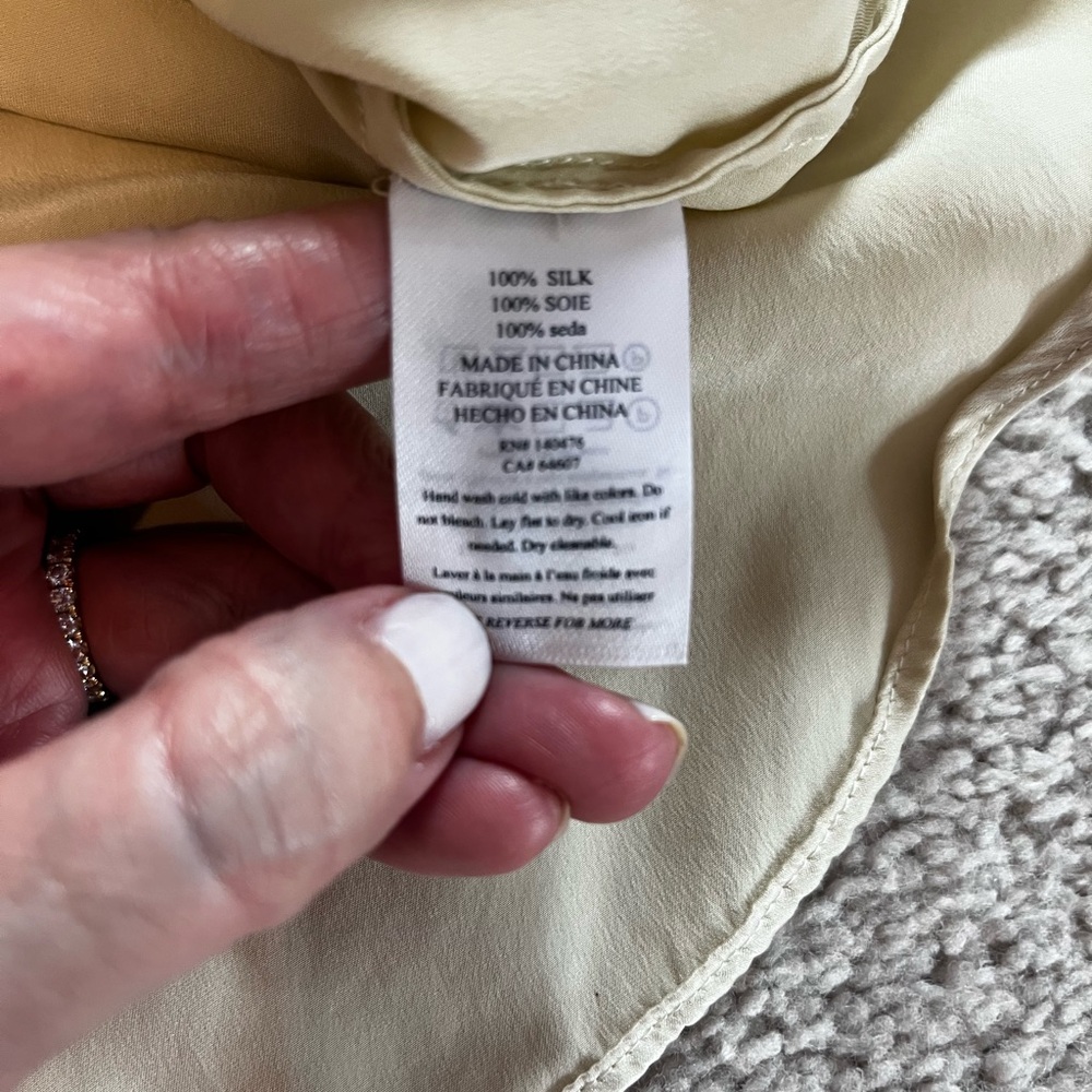 Faherty silk top - Picture 7 of 9